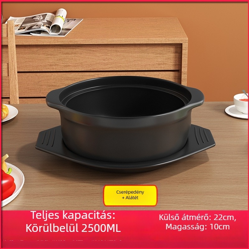 Royal Cooking Agyagból készült tészta rizses edény, kis kereskedelmi osztály, hőálló, ideális csípős forró fazékhoz, burgonya por pörkölt, csirke ragu, agyag edény, otthoni használatra