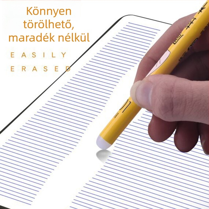 Odimei tollrefill neutrális, törölhető vízbázisú tinta, 0.38/0.5 mm, fekete/kristály kék