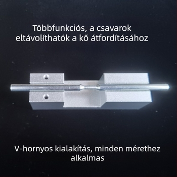 Ékszerkészítéshez gyémántfeldolgozás igazító- és csatlakozó eszköz felső szintező lappával és vízszintes tartóval