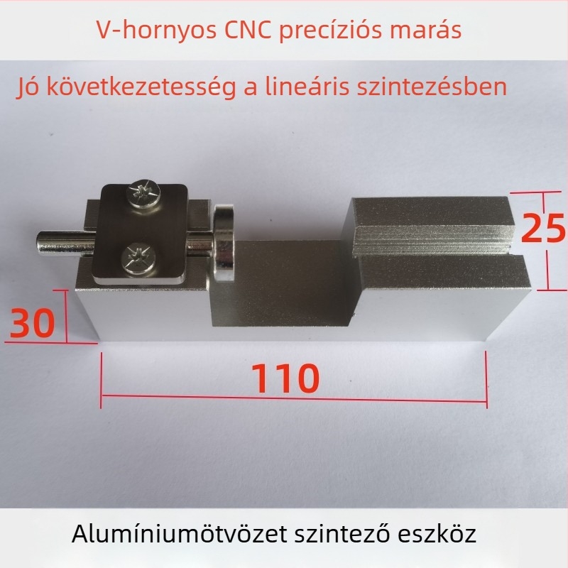 Ékszerkészítéshez gyémántfeldolgozás igazító- és csatlakozó eszköz felső szintező lappával és vízszintes tartóval