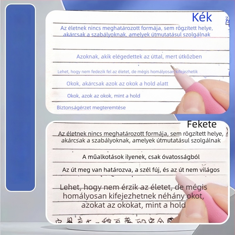 Gél toll radírozható nyomómechanizmussal, Little Panda és Little Fox, 0,5 mm, kristálykék