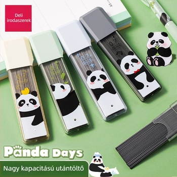 Deli grafit töltő mechanikus ceruza számára, 0,5/0,7 mm HB, tartós, nagy kapacitású, grafit előre-hajtás
