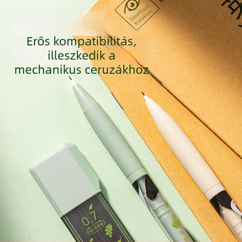 Deli grafit töltő mechanikus ceruza számára, 0,5/0,7 mm HB, tartós, nagy kapacitású, grafit előre-hajtás