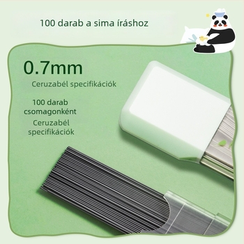 Deli grafit töltő mechanikus ceruza számára, 0,5/0,7 mm HB, tartós, nagy kapacitású, grafit előre-hajtás