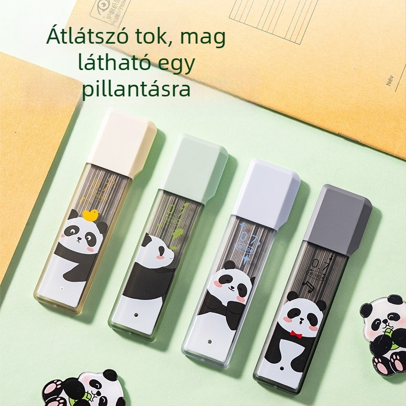 Deli grafit töltő mechanikus ceruza számára, 0,5/0,7 mm HB, tartós, nagy kapacitású, grafit előre-hajtás