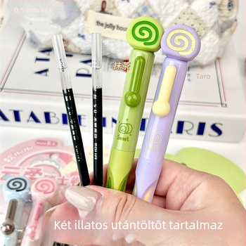 Mule Yunrou törölhető kék zselés toll, 0,5 mm hegy, vízbázisú, illatú radírral