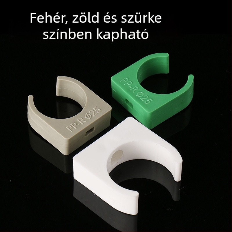 PPR csőbilincs, U-típusú csőkapocs, PPR klip, többméretű