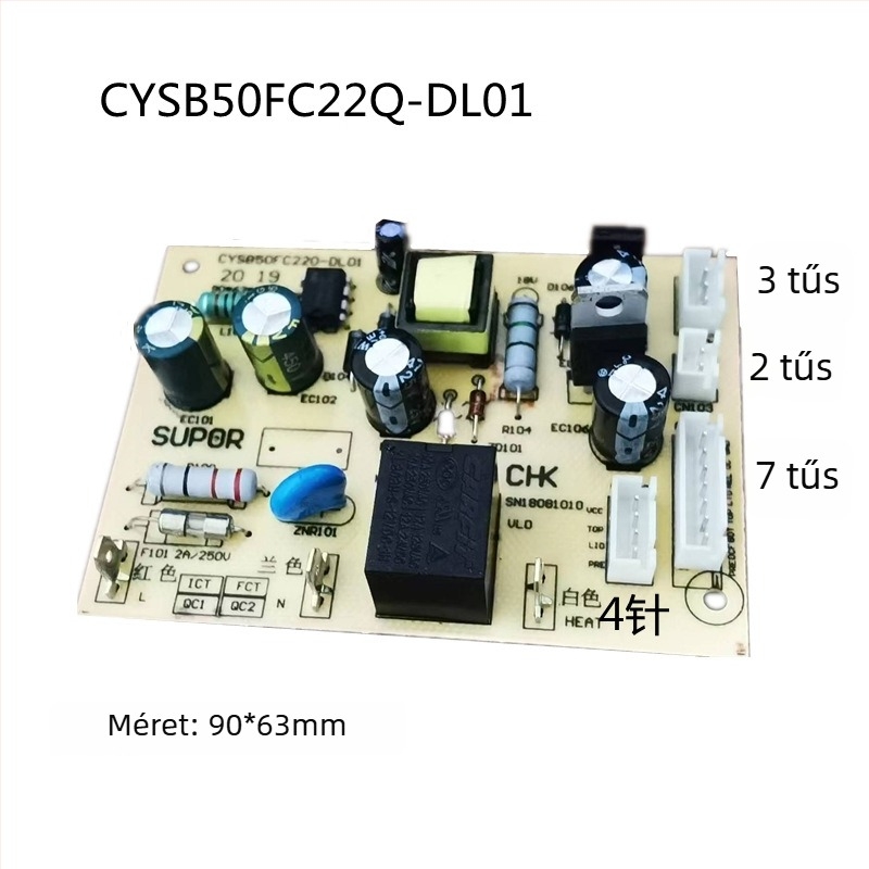 Supor elektromos nyomásfőzőhöz készült tápegység PCB és rizsfőző főlemez