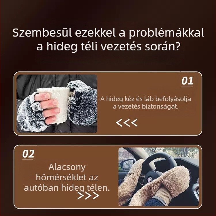 Yiju autóhőventilátor, 12V-24V, autók és teherautók számára, gyors belső fűtés és páramentesítés