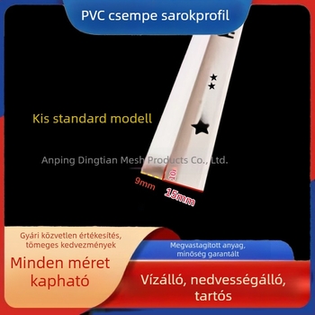 Dingtian PVC csempe sarokprofil, ívelt élű és derékszögű műanyag élprofil