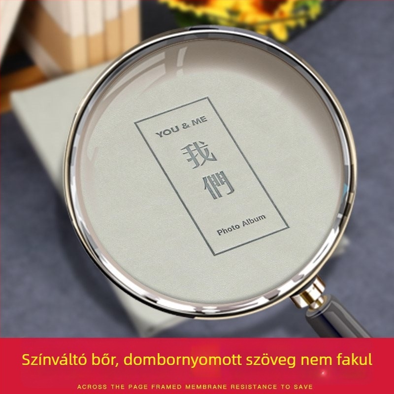 DIY fotóalbum pár számára, 52 oldalas, PU borító, ballagási emlék
