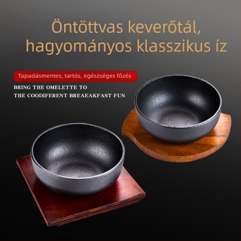 Koreai bibimbap kőedény, öntöttvas edény vasbéléssel, indukciós főzőlap-kompatibilis, tofu edény, otthoni vagy kereskedelmi használatra