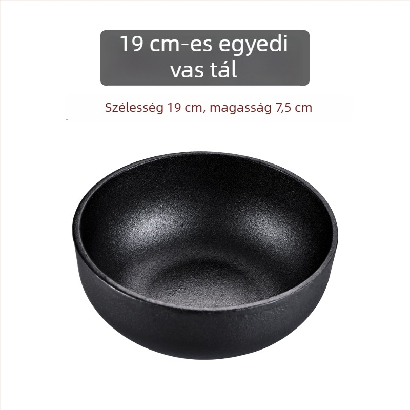 Koreai bibimbap kőedény, öntöttvas edény vasbéléssel, indukciós főzőlap-kompatibilis, tofu edény, otthoni vagy kereskedelmi használatra