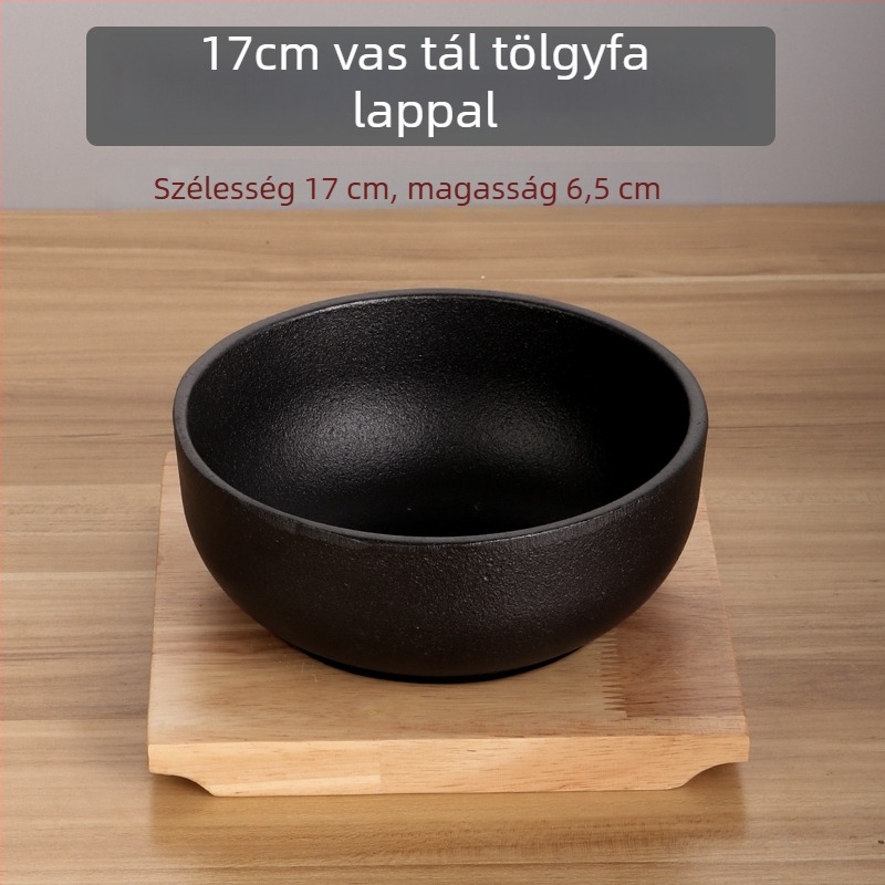 Koreai bibimbap kőedény, öntöttvas edény vasbéléssel, indukciós főzőlap-kompatibilis, tofu edény, otthoni vagy kereskedelmi használatra