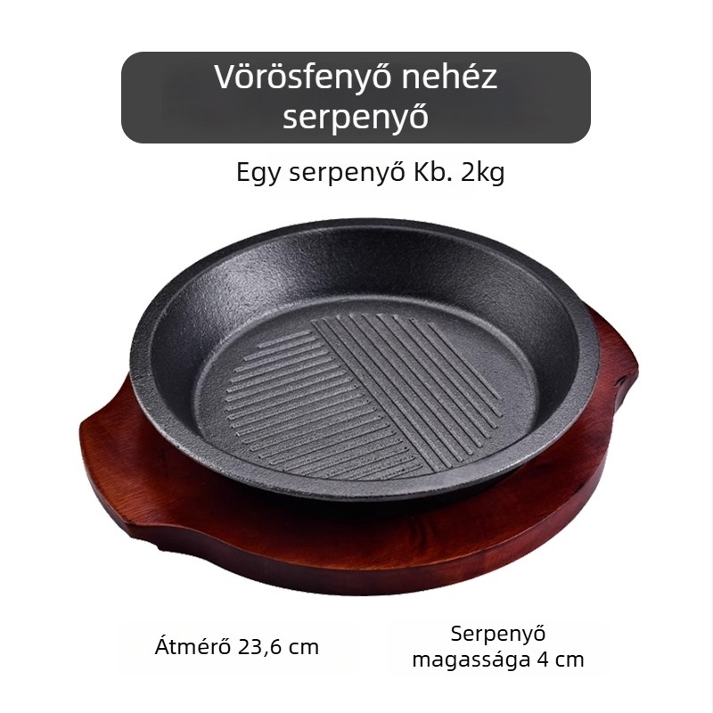 Koreai bibimbap kőedény, öntöttvas edény vasbéléssel, indukciós főzőlap-kompatibilis, tofu edény, otthoni vagy kereskedelmi használatra