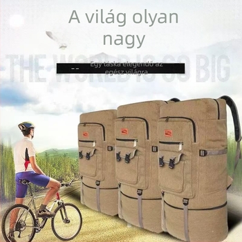Vászon utazó hátizsák, nagy kapacitású, telefontokkal, vízálló, mindennapi használatra