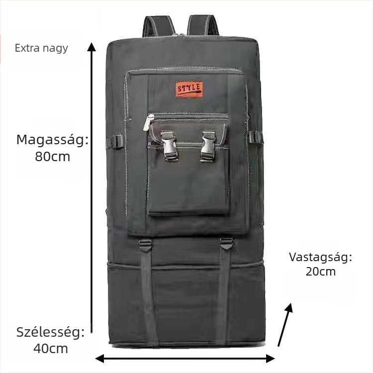 Vászon utazó hátizsák, nagy kapacitású, telefontokkal, vízálló, mindennapi használatra