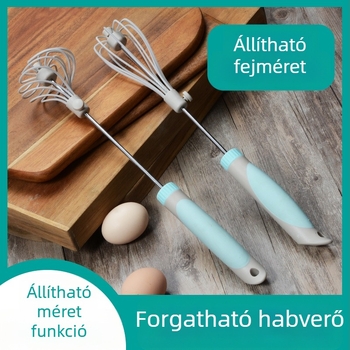 Dragon állítható kézi forgó tojásverő, fél-automatikus konyhai eszköz sütéshez