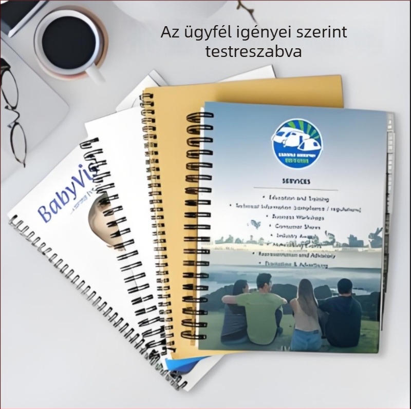 2026 Kereskedelmi határokon átívelő exkluzív tervező A5 spirálkötésű jegyzetfüzet testreszabható