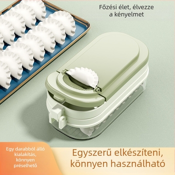 Gombóc-készítő készlet: tészta nyújtására és nyomására szolgáló eszközök, otthoni tészta nyújtó eszközök, nyomó formák, gombóc tároló doboz