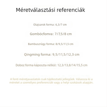 Egyenes fogantyúval ellátott gombóckészítő – nagy póréhagyma formával, bambusz klipek, rizses desszertek formái