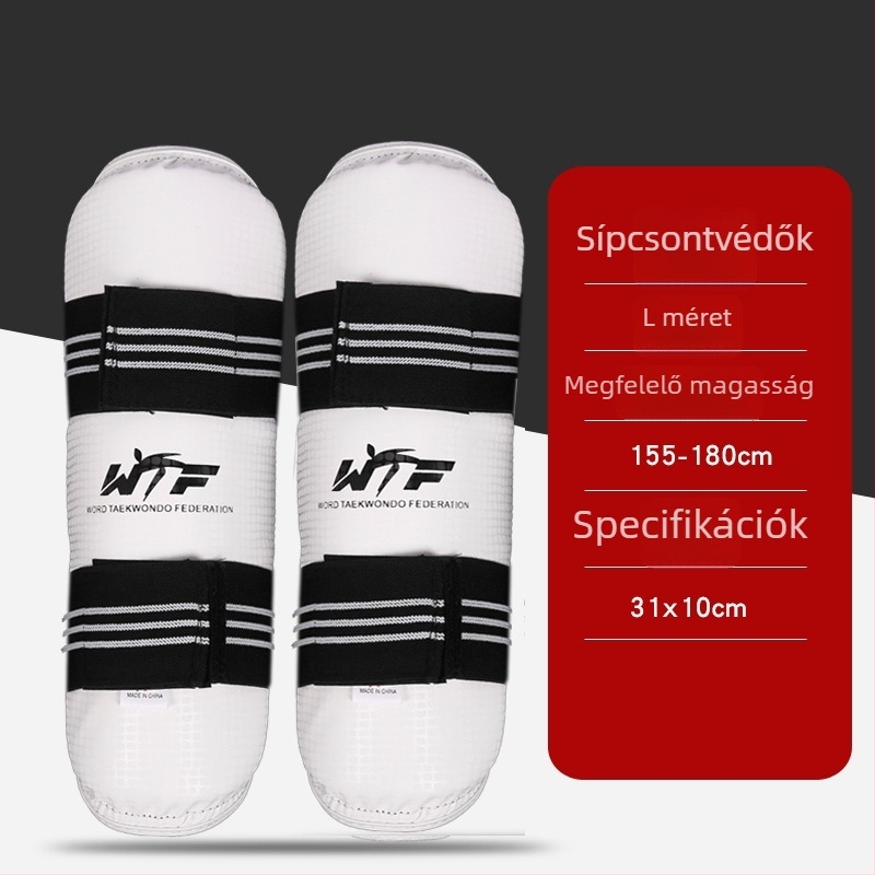 Vastagított taekwondo védőfelszerelés készlet könyök- és vádlvédőkkel edzéshez és versenyhez