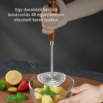 Vastagított rozsdamentes acél bébiétel préselő és burgonyatörő otthoni használatra