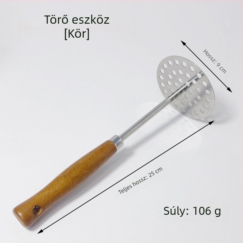 Vastagított rozsdamentes acél bébiétel préselő és burgonyatörő otthoni használatra
