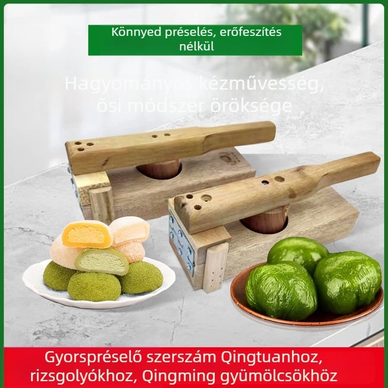Szilárdfa présforma ragadós rizs tészta készítéséhez, gyóza és rizstészta burkolólapok