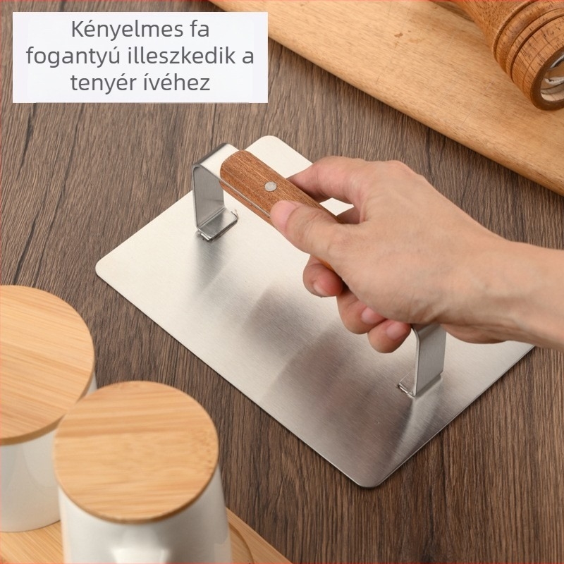 Rozsdamentes acélból készült többfunkciós nyomóeszköz húsra, burgerre, steakre, tésztához és édességekhez