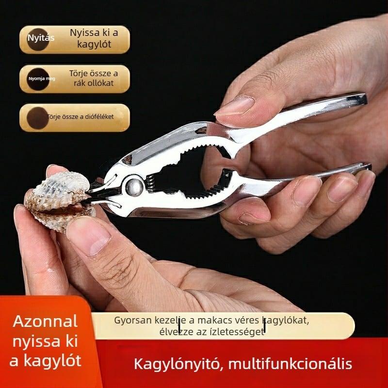 Cinkötvözetből készült kagylónyitó fogó