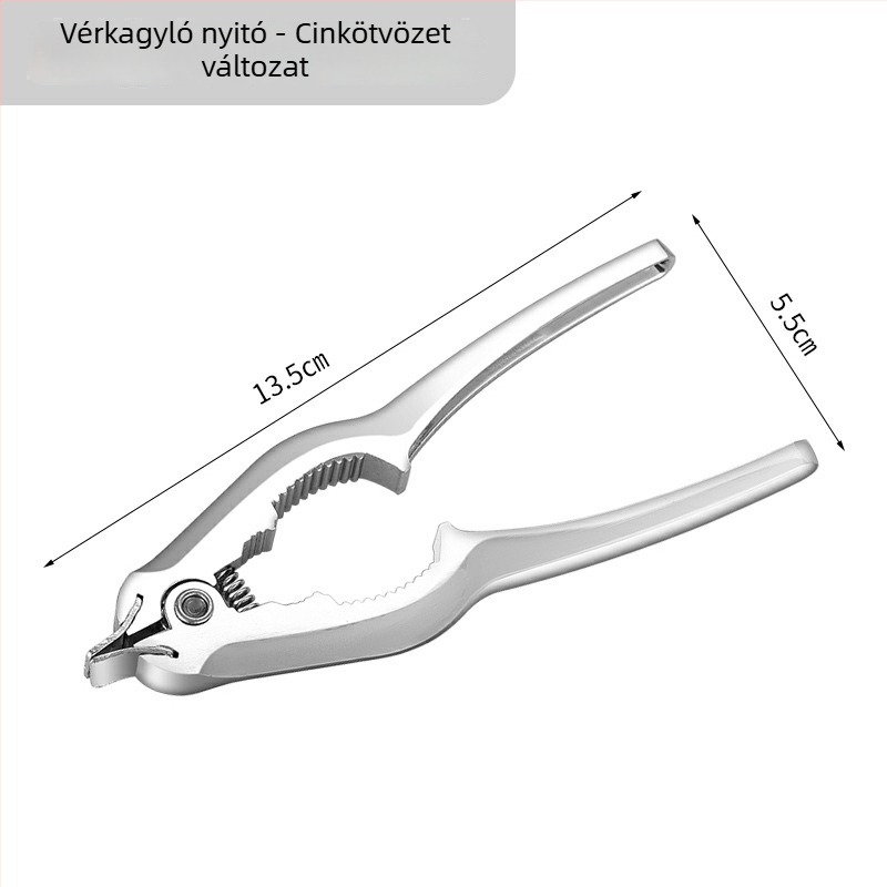 Cinkötvözetből készült kagylónyitó fogó