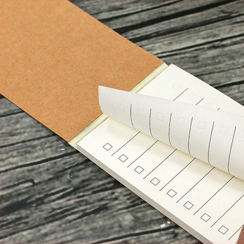 Kompakt bőr zseb notesz forgatható oldalakkal, 48 oldal