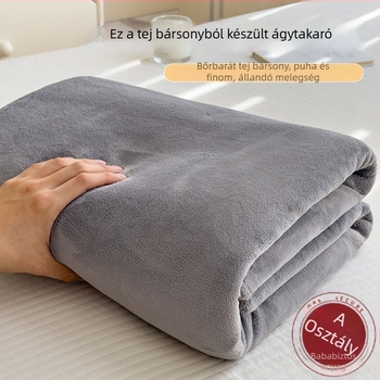 Téli tej-velúr gumis lepedő szett fleece béléssel, vastag, 1,2 m ágyhoz – három darab