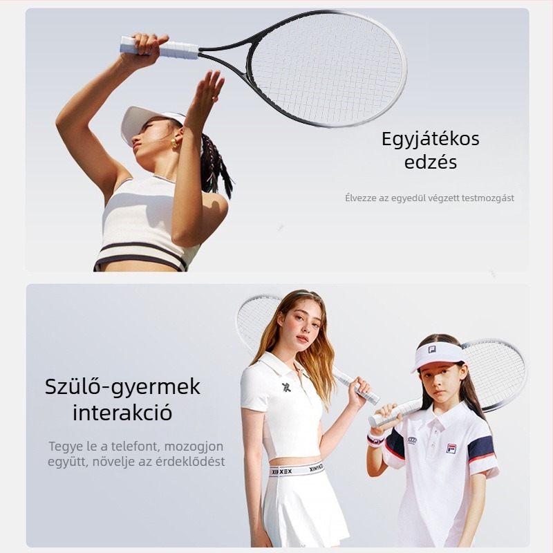 Egyszemélyes tenisz edző visszarúgó zsinórral – kezdő és gyermekek számára teniszkészlet