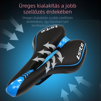 Hegyi- és országúti kerékpár nyereg szilikonos párnával és memóriahabbal, vastagított kialakítású sportos versenysedlő