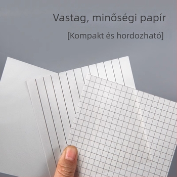Három az egyben notesz INS stílusban, koreai ihletésű diákoknak, téphető jegyzetlapokkal, kreatív tanuláshoz, magas vizuális vonzerő, ragasztómentes