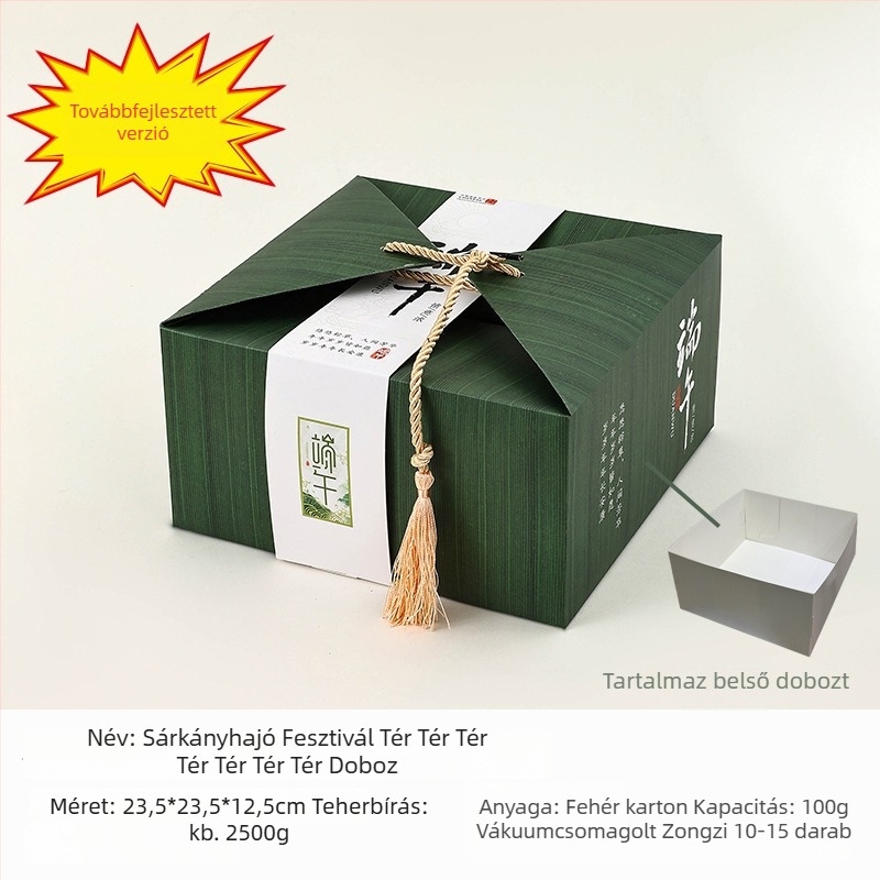 Sárkányhajó Fesztivál Ajándéktálja, Zongzi Csomagolás, Vállalati Ajándékokhoz Kifejlesztett Különleges Formájú Papírdoboz