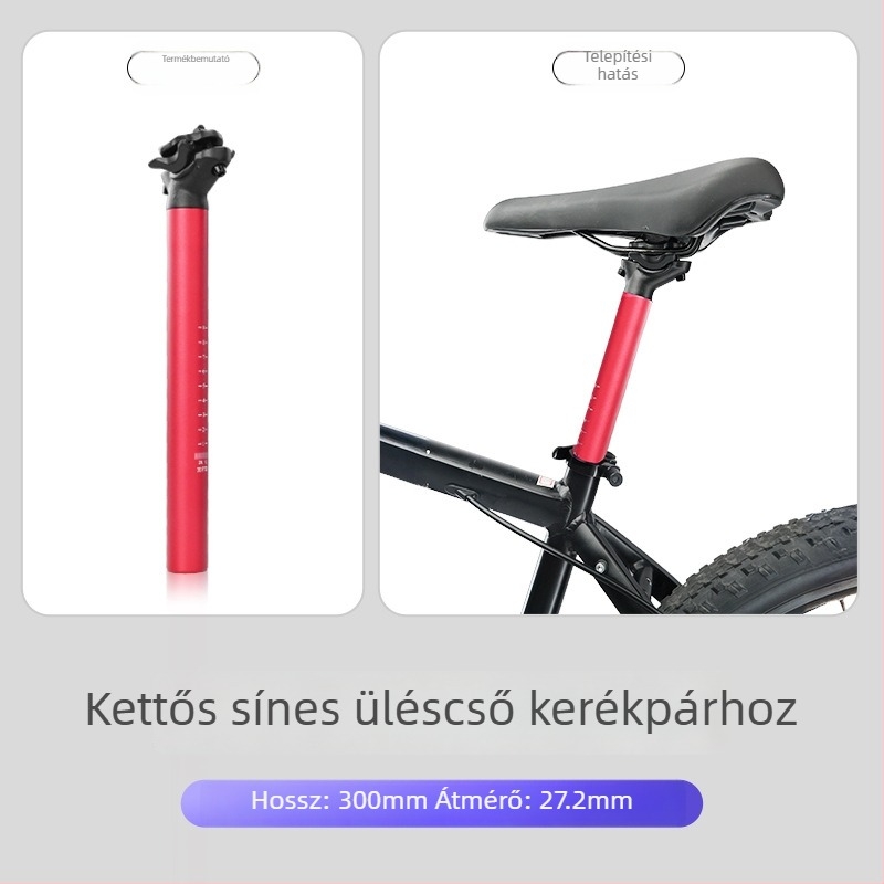 Forever alumínium ötvözetű üléscső kettős sínnel, MTB és országúti kerékpárokhoz