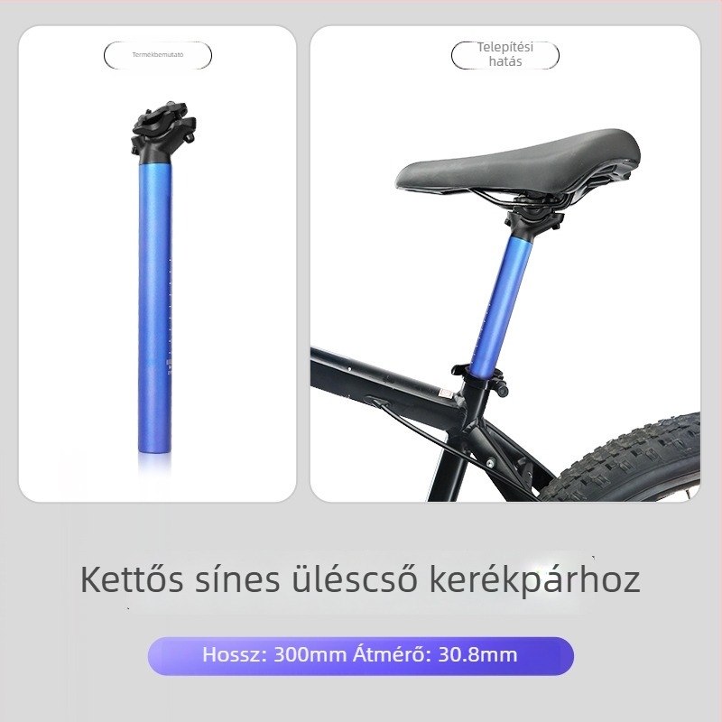 Forever alumínium ötvözetű üléscső kettős sínnel, MTB és országúti kerékpárokhoz