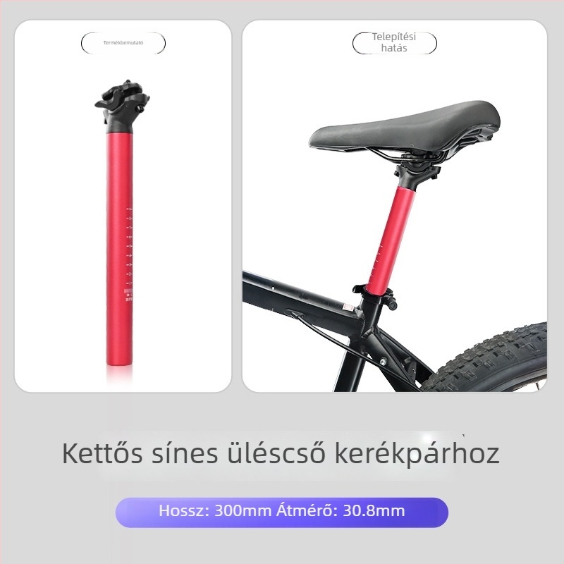 Forever alumínium ötvözetű üléscső kettős sínnel, MTB és országúti kerékpárokhoz