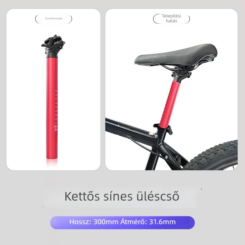 Forever alumínium ötvözetű üléscső kettős sínnel, MTB és országúti kerékpárokhoz