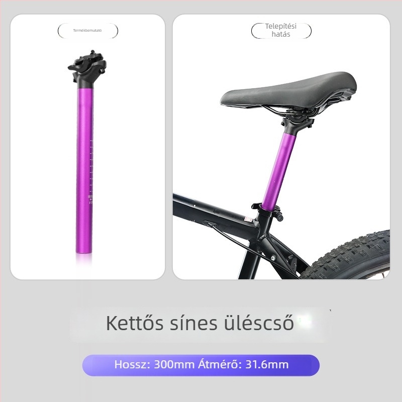 Forever alumínium ötvözetű üléscső kettős sínnel, MTB és országúti kerékpárokhoz