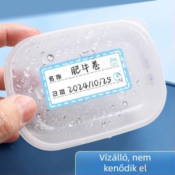 Színes eltávolítható címkék hűtőszekrényhez és fagyasztóhoz, osztályozó címkék, vízálló címkecsíkok