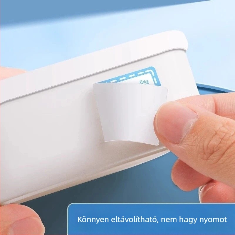 Színes eltávolítható címkék hűtőszekrényhez és fagyasztóhoz, osztályozó címkék, vízálló címkecsíkok