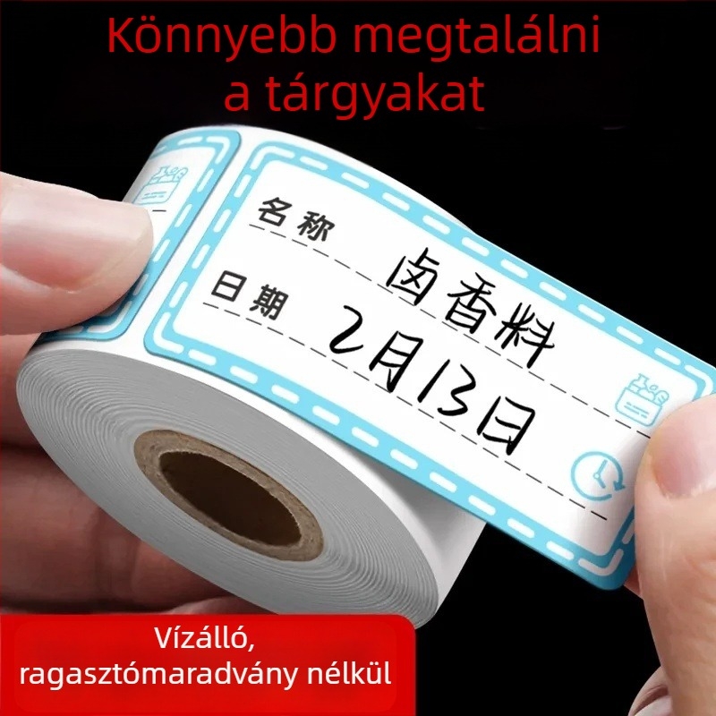 Színes eltávolítható címkék hűtőszekrényhez és fagyasztóhoz, osztályozó címkék, vízálló címkecsíkok