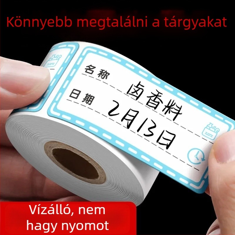 Színes eltávolítható címkék hűtőszekrényhez és fagyasztóhoz, osztályozó címkék, vízálló címkecsíkok