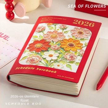 Four Seasons 2026 személyre szabott olajfesték ütemterv és heti tervező napló