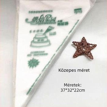 Vastagított egyszer használatos díszítő zsákok – nagy, közepes és kicsi méretek, 100 darab.