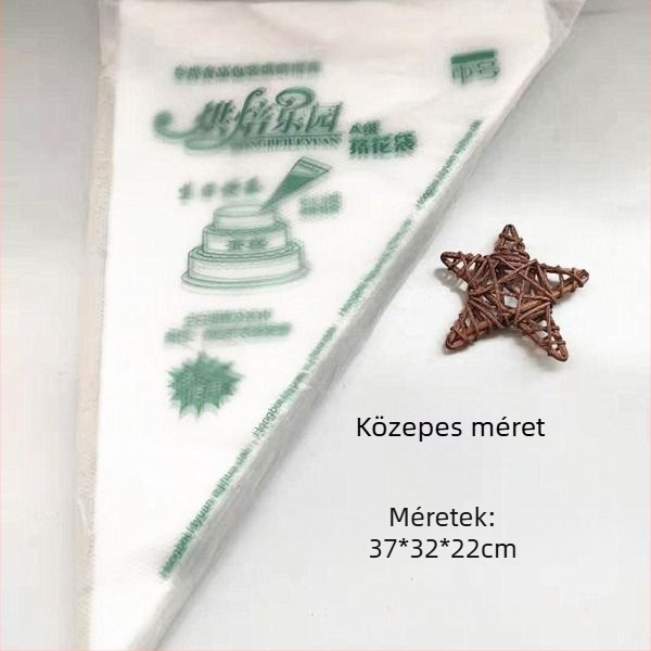 Vastagított egyszer használatos díszítő zsákok – nagy, közepes és kicsi méretek, 100 darab.